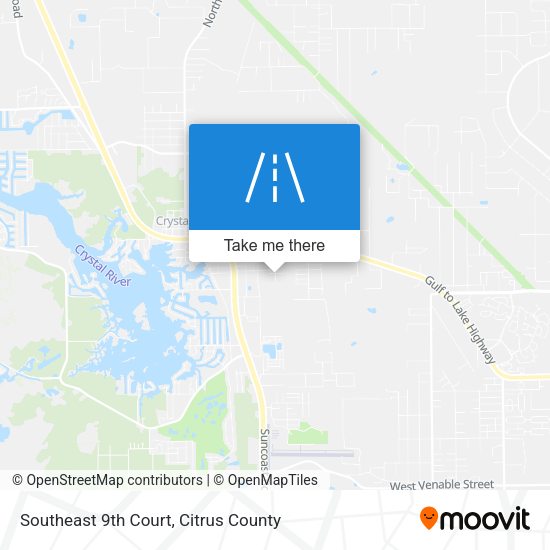Southeast 9th Court map