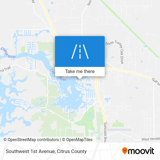 Southwest 1st Avenue map