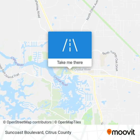 Mapa de Suncoast Boulevard