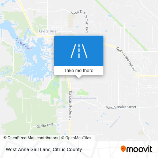 West Anna Gail Lane map