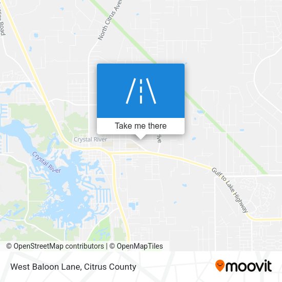 West Baloon Lane map