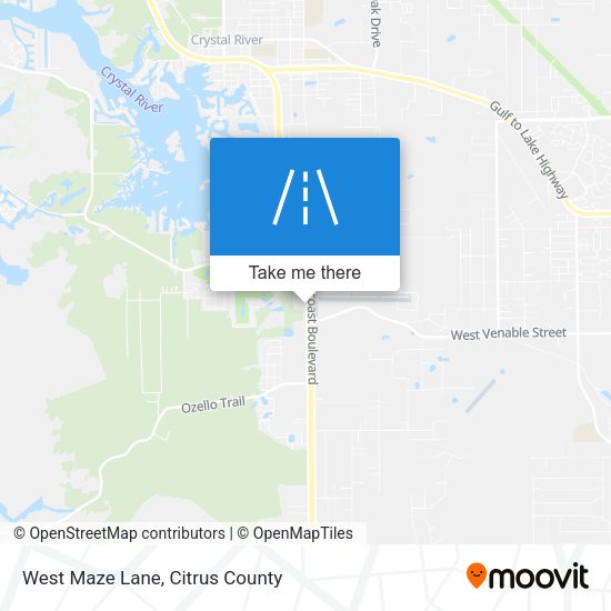 Mapa de West Maze Lane