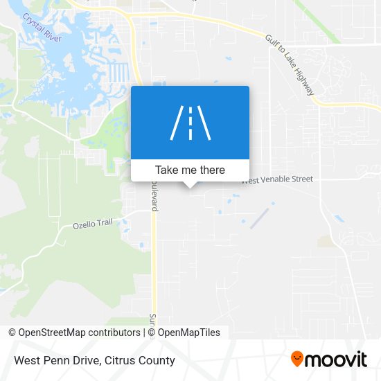 West Penn Drive map