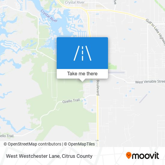 West Westchester Lane map