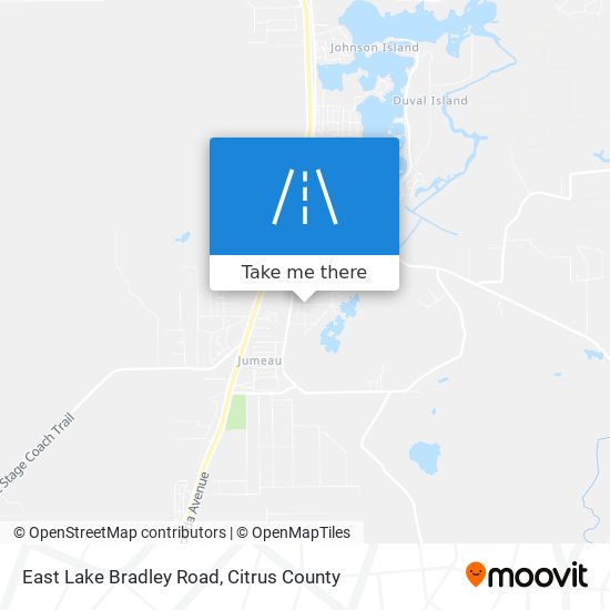 East Lake Bradley Road map