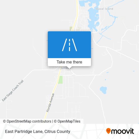 East Partridge Lane map