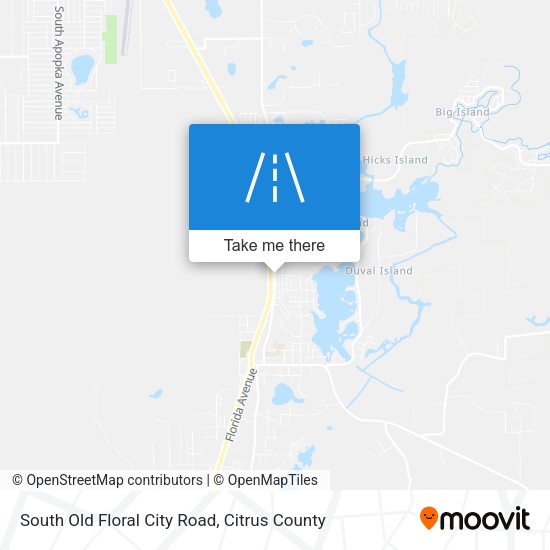 South Old Floral City Road map