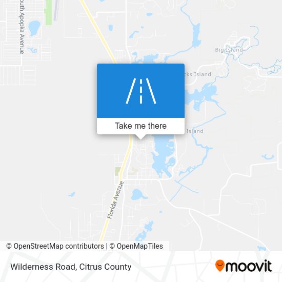 Mapa de Wilderness Road