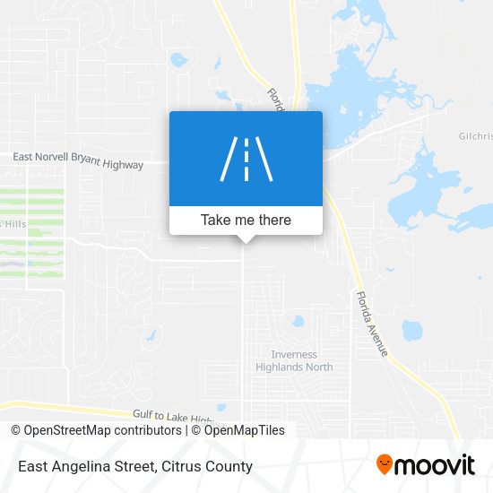 East Angelina Street map
