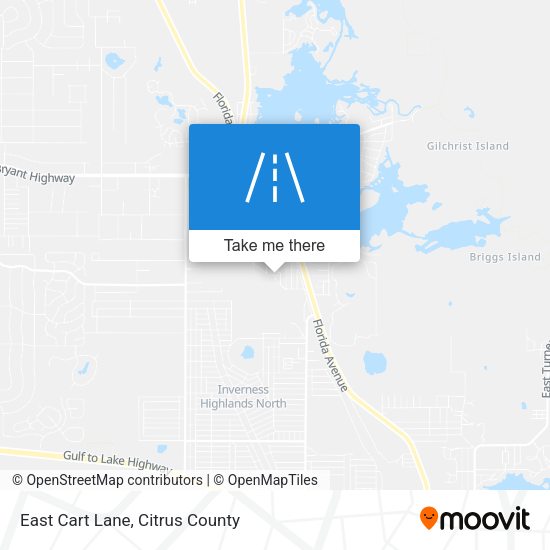 East Cart Lane map