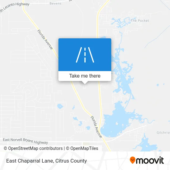 East Chaparral Lane map