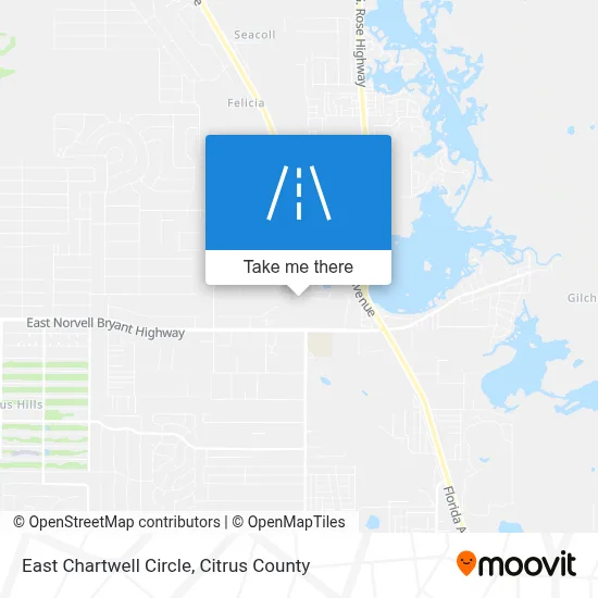 East Chartwell Circle map