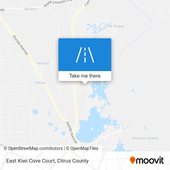 Mapa de East Kiwi Cove Court