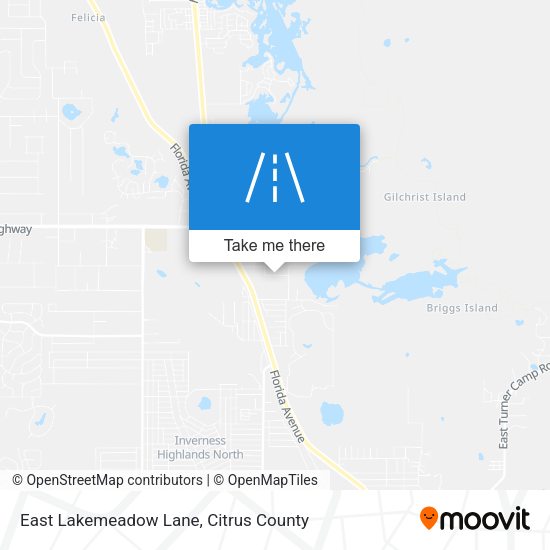 East Lakemeadow Lane map
