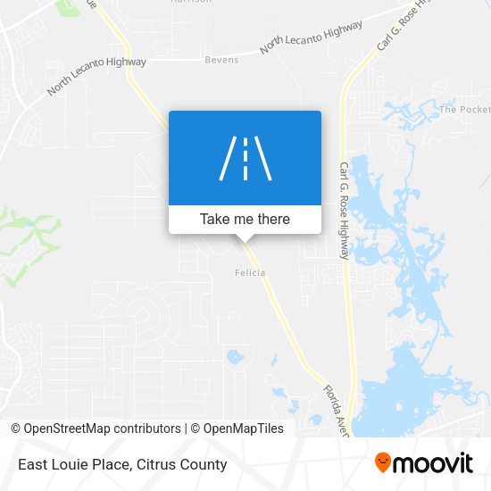 East Louie Place map