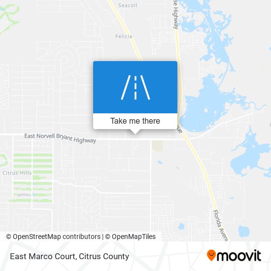 East Marco Court map