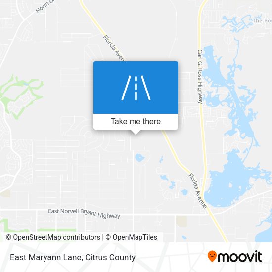 East Maryann Lane map