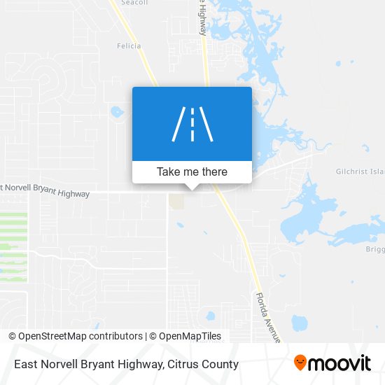 East Norvell Bryant Highway map