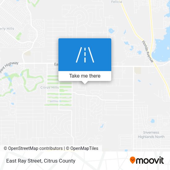 East Ray Street map