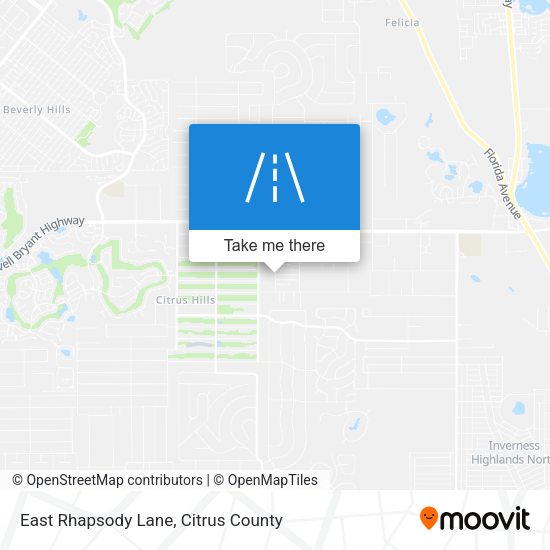 East Rhapsody Lane map
