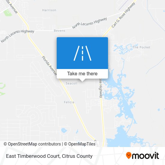 East Timberwood Court map