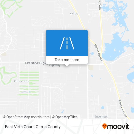 East Virts Court map