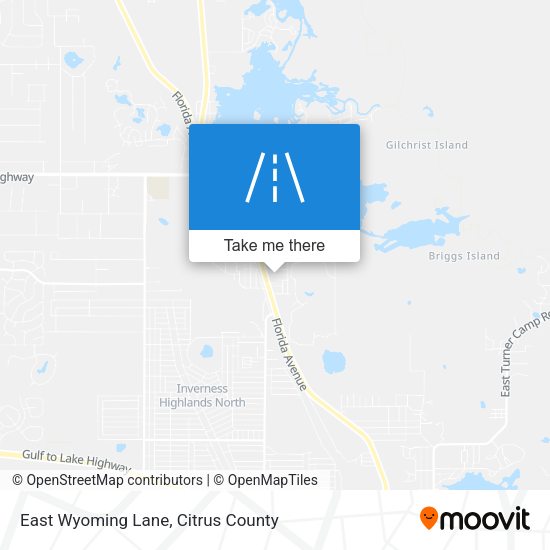 East Wyoming Lane map