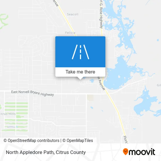 North Appledore Path map