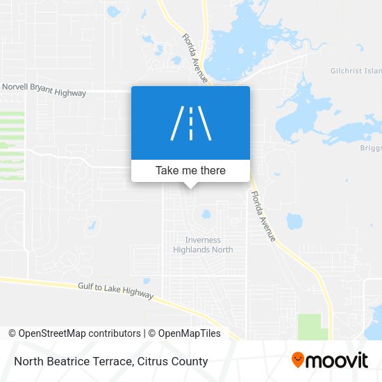 North Beatrice Terrace map