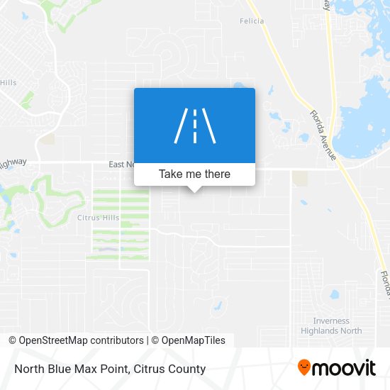 North Blue Max Point map
