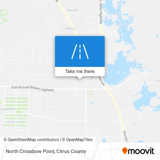 North Crossbow Point map