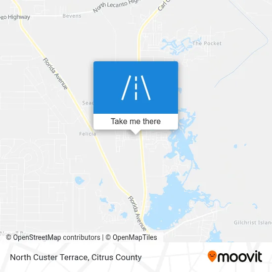North Custer Terrace map