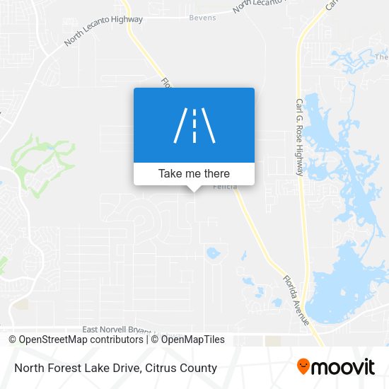 North Forest Lake Drive map