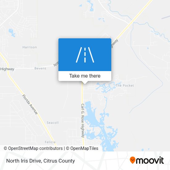 North Iris Drive map