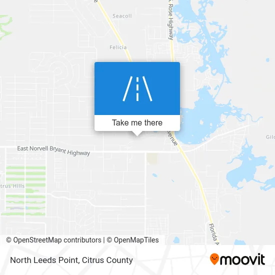 North Leeds Point map