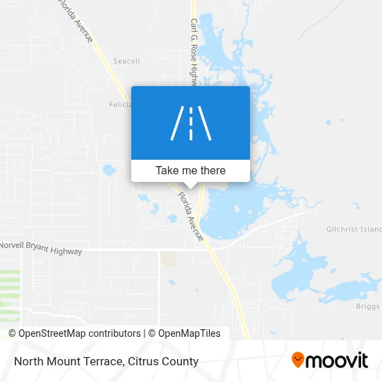 North Mount Terrace map