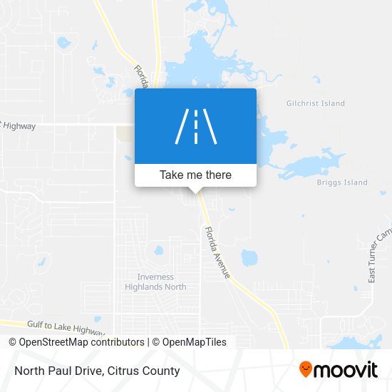 North Paul Drive map