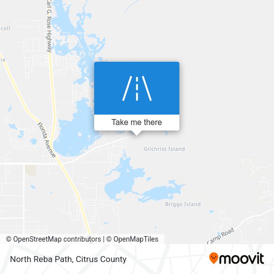 North Reba Path map
