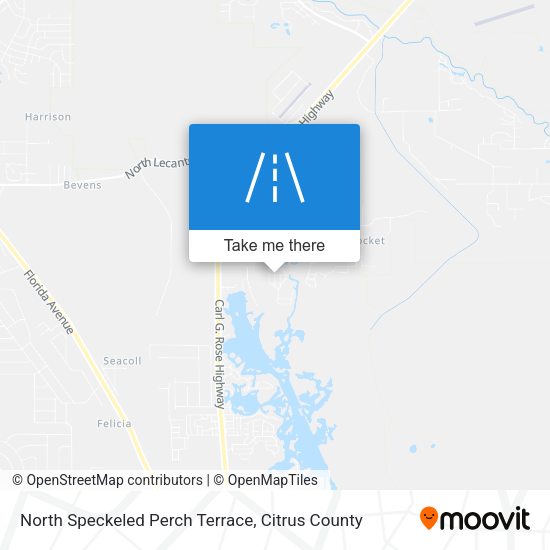 North Speckeled Perch Terrace map
