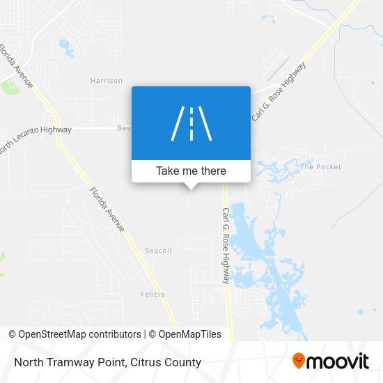 North Tramway Point map