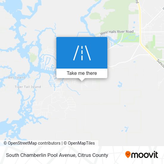 Mapa de South Chamberlin Pool Avenue