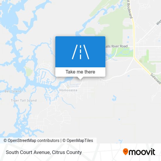 South Court Avenue map