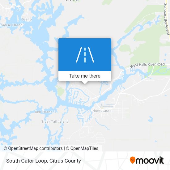 Mapa de South Gator Loop