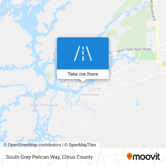 South Gray Pelican Way map
