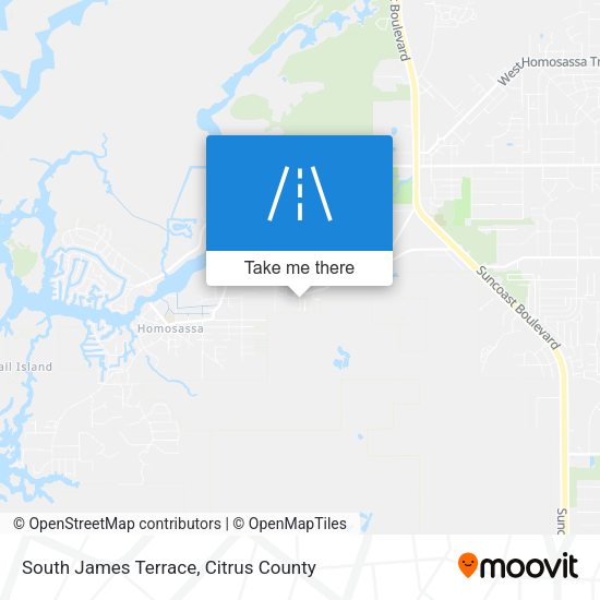 South James Terrace map