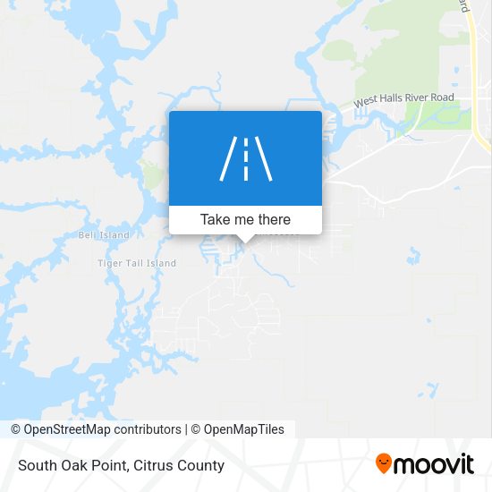 South Oak Point map
