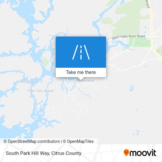 South Park Hill Way map