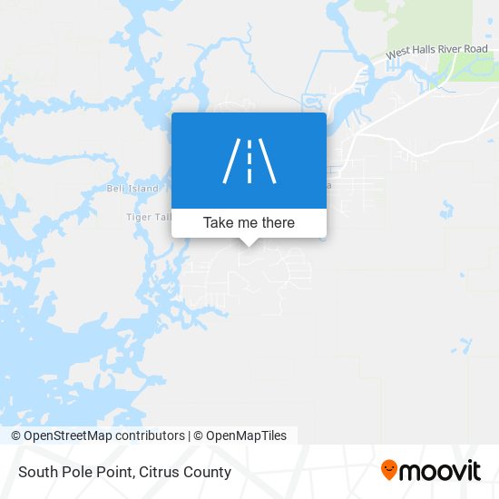 South Pole Point map