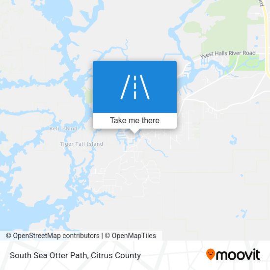 South Sea Otter Path map