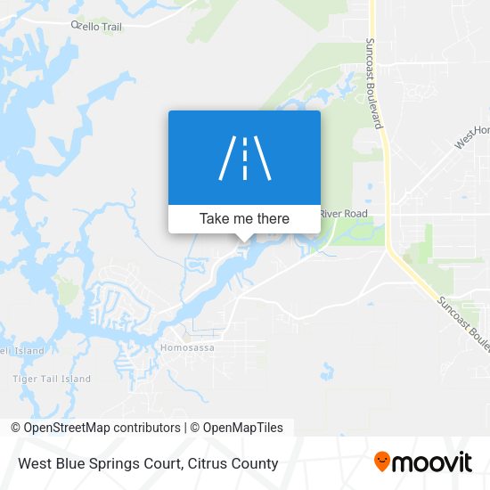 West Blue Springs Court map